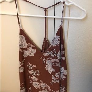 floral spaghetti strap top
